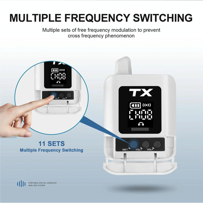 2.4G Stereo Wireless Monitor System + Earphones