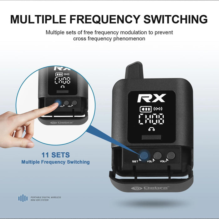 2.4G Stereo Wireless Monitor System + Earphones