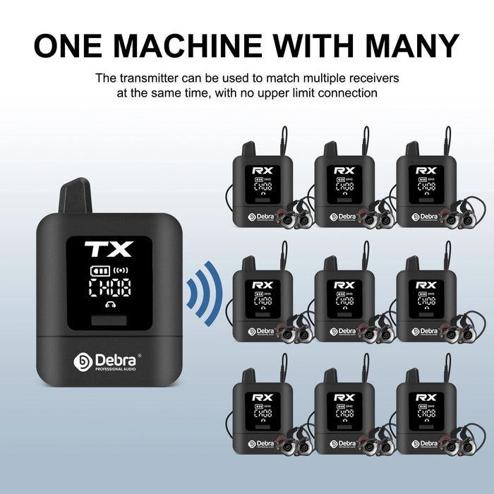 2.4G Stereo Wireless Monitor System + Earphones