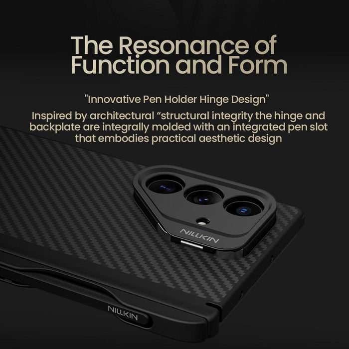 For Samsung Galaxy Z Fold7 5G Nillkin Aramid Fiber Magnetic Phone Case With Stylus