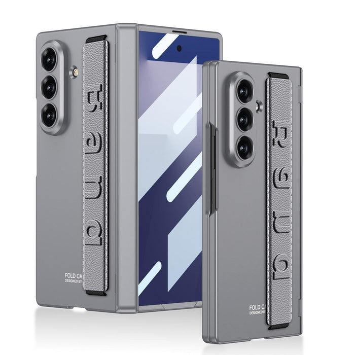 For Samsung Galaxy Z Fold7 5G Integrated Magnetic Folding Hinged Wristband Phone Case
