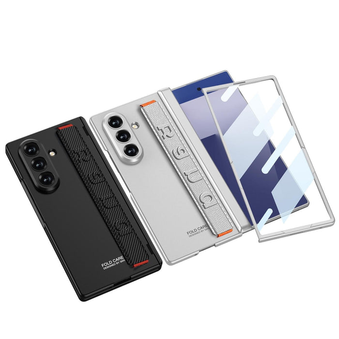 For Samsung Galaxy Z Fold7 5G Integrated Magnetic Folding Hinged Wristband Phone Case