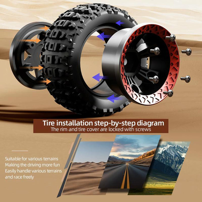 1:18 4Wd Carbon Brush Short Truck Rc Car