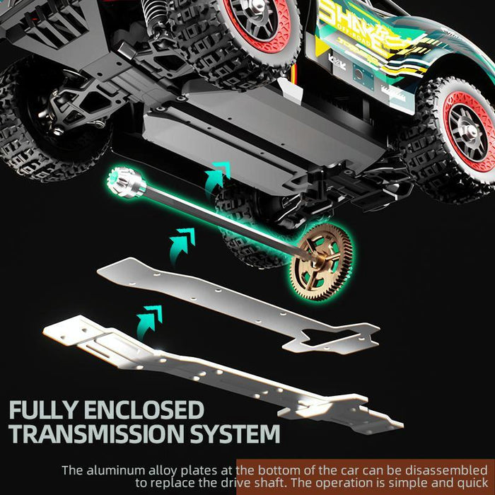 1:18 4Wd Carbon Brush Short Truck Rc Car