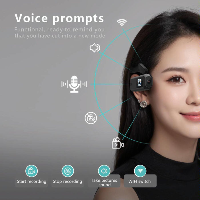 2.7K Wide Angle Head-Mounted Sports Camera