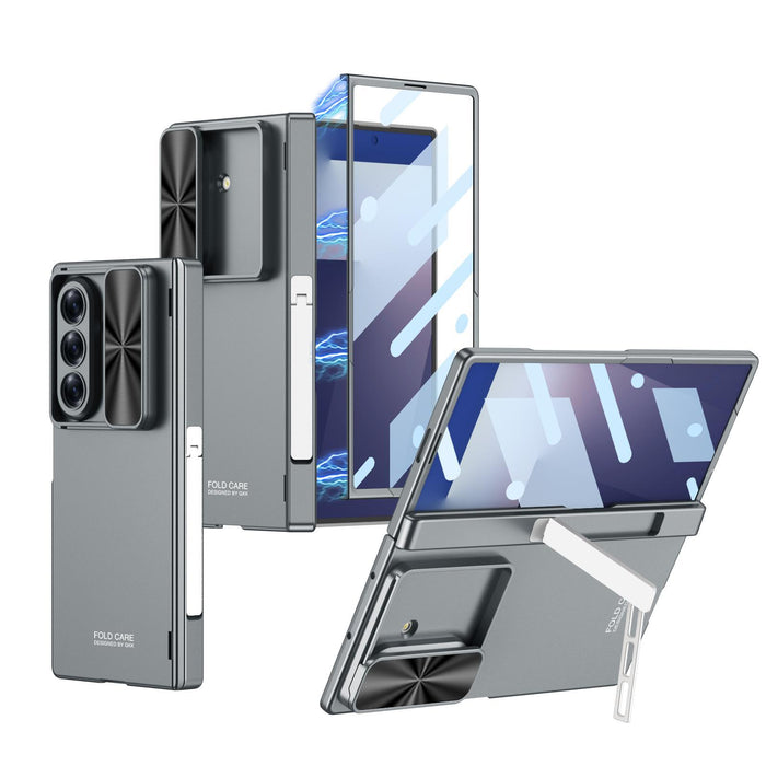 For Samsung Galaxy Z Fold7 5G Integrated Magnetic Folding Hinge Push Window Side Bracket Phone Case