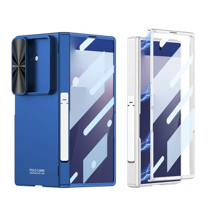 For Samsung Galaxy Z Fold7 5G Integrated Magnetic Folding Hinge Push Window Side Bracket Phone Case