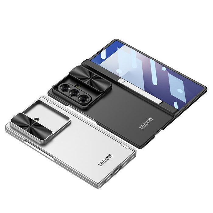 For Samsung Galaxy Z Fold7 5G Integrated Magnetic Folding Hinge Push Window Side Bracket Phone Case