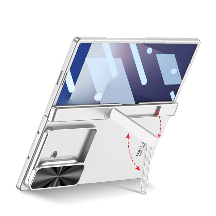 For Samsung Galaxy Z Fold7 5G Integrated Magnetic Folding Hinge Push Window Side Bracket Phone Case