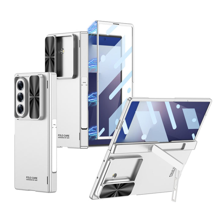 For Samsung Galaxy Z Fold7 5G Integrated Magnetic Folding Hinge Push Window Side Bracket Phone Case