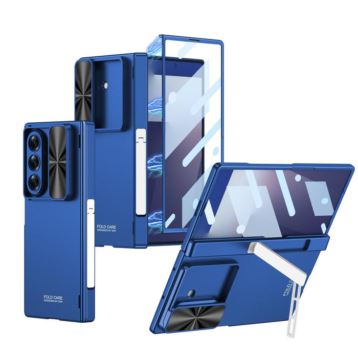 For Samsung Galaxy Z Fold7 5G Integrated Magnetic Folding Hinge Push Window Side Bracket Phone Case