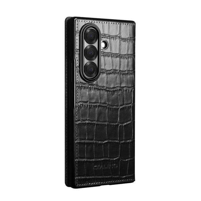 For Samsung Galaxy Z Fold7 5G Qialino Crocodile Texture Leather Case