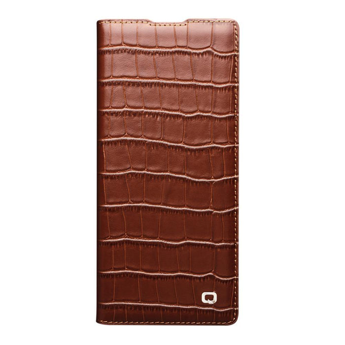 For Samsung Galaxy Z Fold7 5G Qialino Crocodile Texture Leather Case