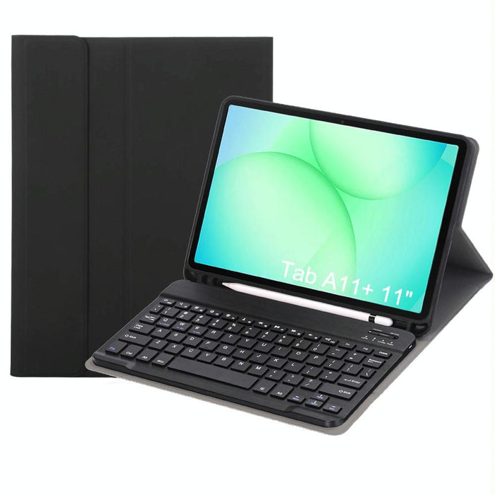For Samsung Galaxy Tab A11+ Candy Colour Tpu Bluetooth Keyboard Leather Tablet Case With Pen Holder