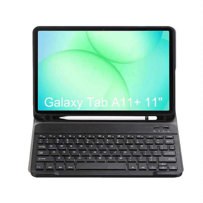 For Samsung Galaxy Tab A11+ Candy Colour Tpu Bluetooth Keyboard Leather Tablet Case With Pen Holder