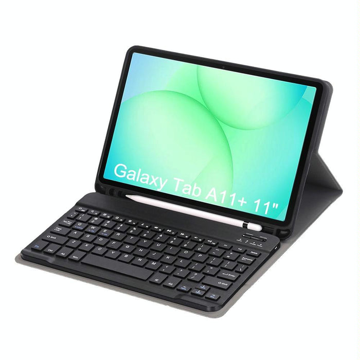 For Samsung Galaxy Tab A11+ Candy Colour Tpu Bluetooth Keyboard Leather Tablet Case With Pen Holder