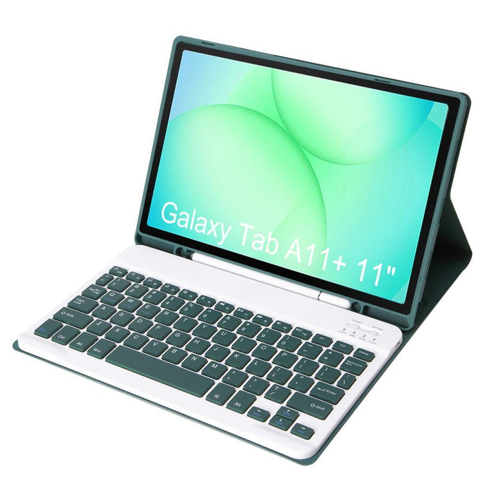 For Samsung Galaxy Tab A11+ Candy Colour Tpu Bluetooth Keyboard Leather Tablet Case With Pen Holder