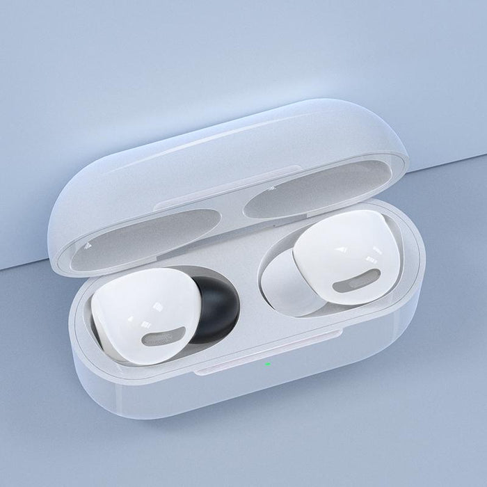 12 Pcs Wireless Earphone Replaceable Silicone & Memory Foam Ear Cap Earplugs For Airpods Pro With Storage Box