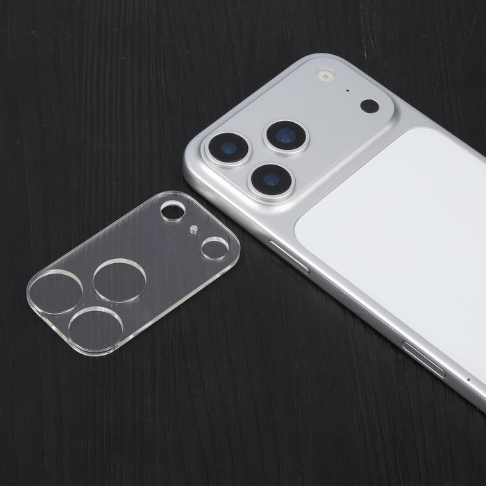 For Iphone 17 Pro Silk Printed Large Arc Tempered Glass Back Camera Film