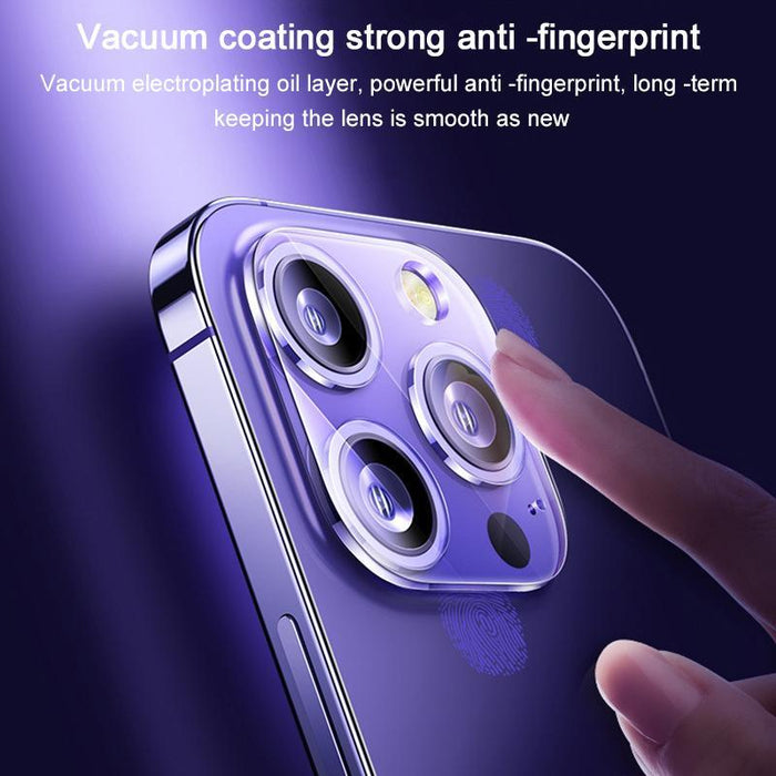 For Iphone 17 Pro Silk Printed Large Arc Tempered Glass Back Camera Film