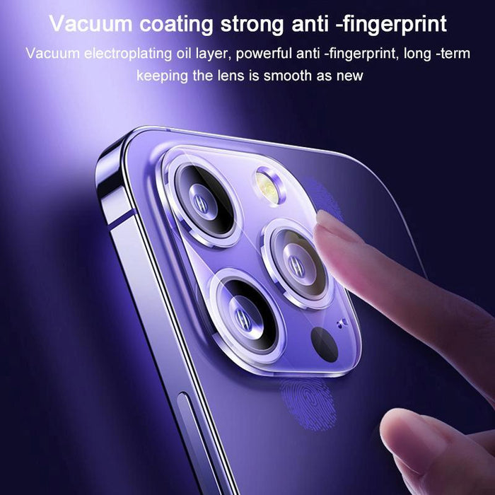 For Iphone 17 Pro Silk Printed Large Arc Tempered Glass Back Camera Film