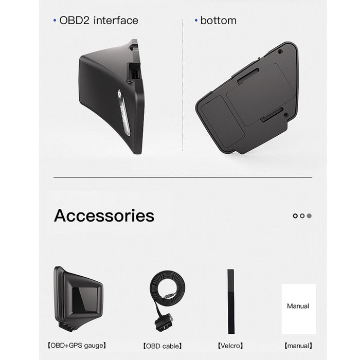 Car Hud Head Up Display Obd Gps Driving Computer Code Table