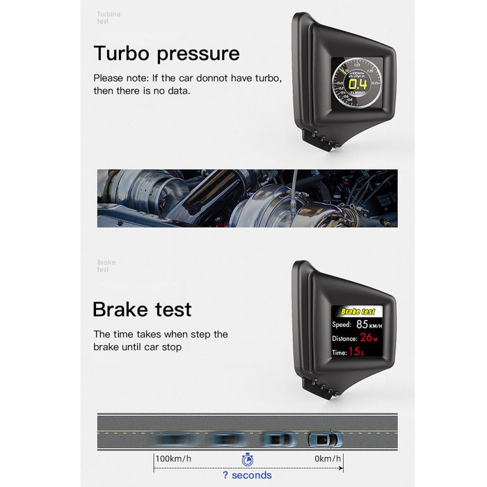 Car Hud Head Up Display Obd Gps Driving Computer Code Table