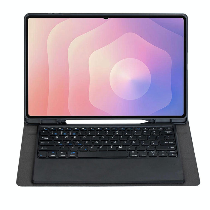 For Samsung Galaxy Tab S11 Ultra Candy Colour Tpu Bluetooth Keyboard Leather Tablet Case With Pen Holder