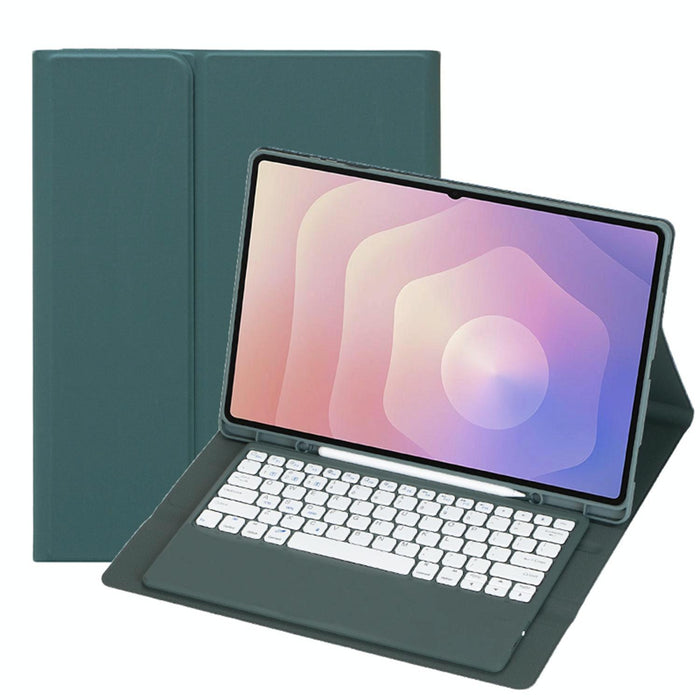 For Samsung Galaxy Tab S11 Ultra Candy Colour Tpu Bluetooth Keyboard Leather Tablet Case With Pen Holder