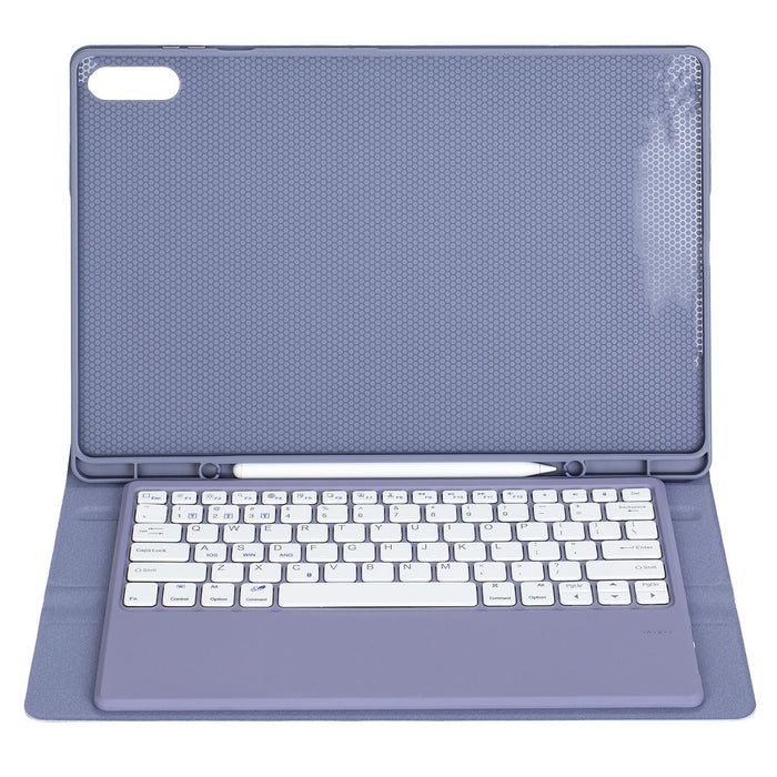 For Samsung Galaxy Tab S11 Ultra Candy Colour Tpu Bluetooth Keyboard Leather Tablet Case With Pen Holder