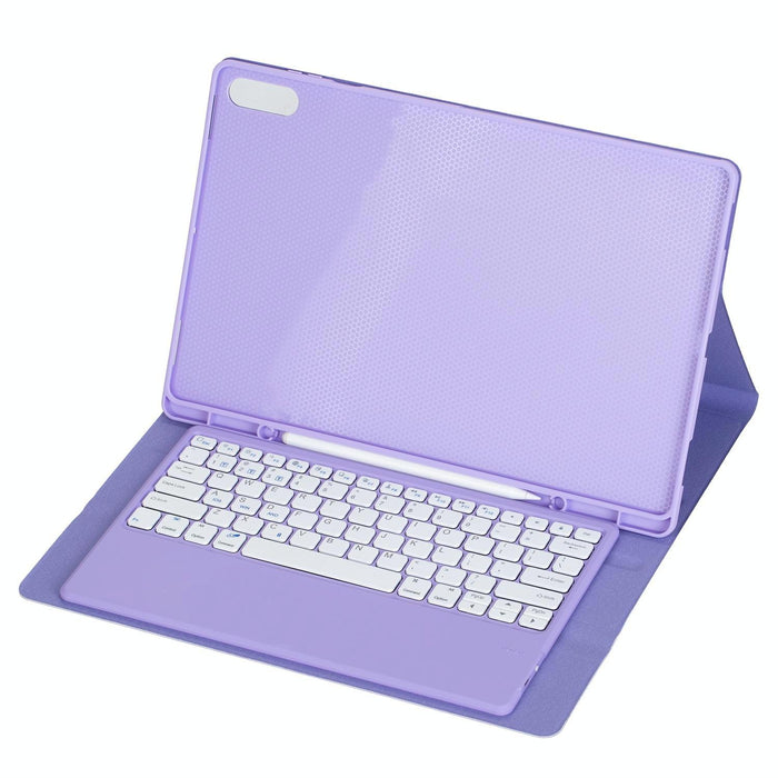 For Samsung Galaxy Tab S11 Ultra Candy Colour Tpu Bluetooth Keyboard Leather Tablet Case With Pen Holder