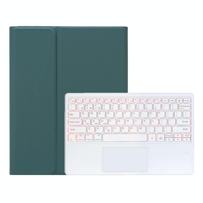 For Samsung Galaxy Tab S11 Ultra Candy Colour Touch Backlight Bluetooth Keyboard Leather Tablet Case With Pen Holder