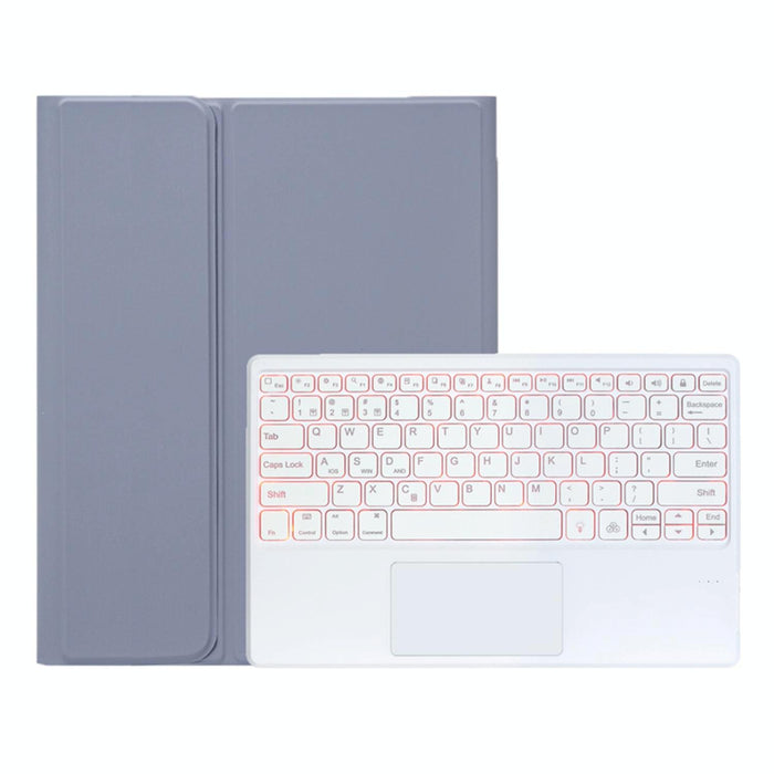 For Samsung Galaxy Tab S11 Ultra Candy Colour Touch Backlight Bluetooth Keyboard Leather Tablet Case With Pen Holder