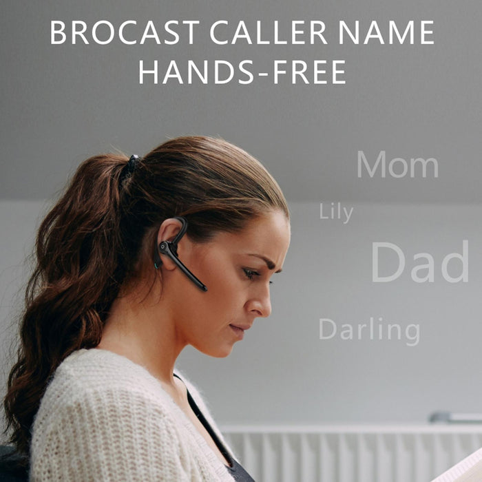 F910 Hanging Ear Style Dual Mic Noise Cancelling Bluetooth 5.0 Earphone