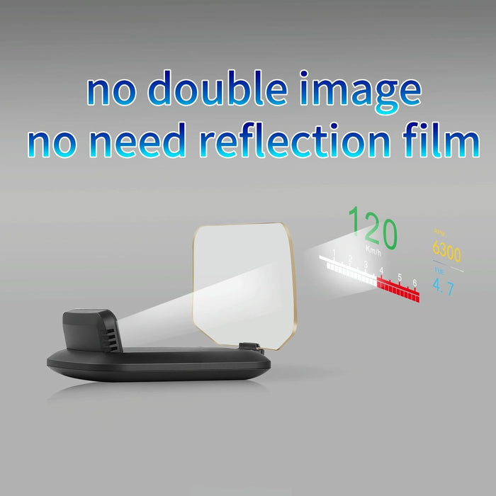 Car Hud Display Compass Speed Temp Voltage Alarm