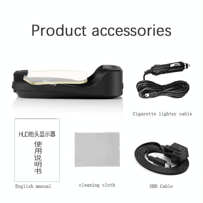 Gps Car Hud Display Water Temp Voltage Speed