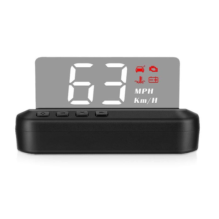 Car Hud Head Up Display Obd2 Eliminates Fault Codes & Alerts For Overspeed