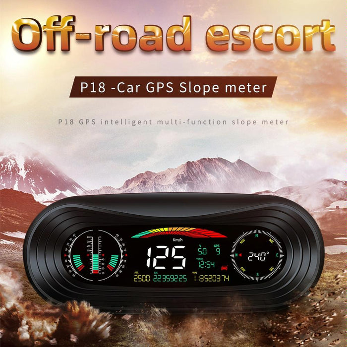 Universal Car Hud Display Speed Voltage Mileage