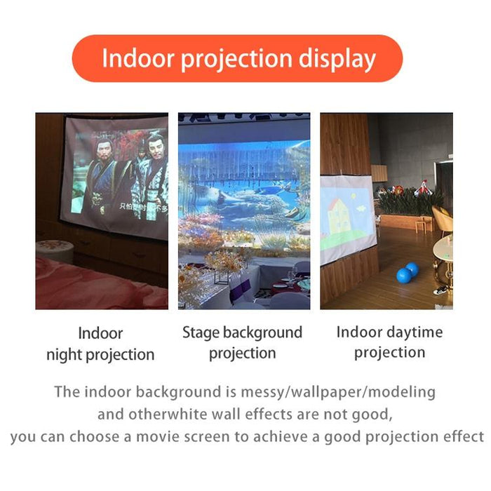 Simple Folding High Density Polyester Projector Film Curtain - Size 120 Inch 16:9 Projection Area 265X150Cm