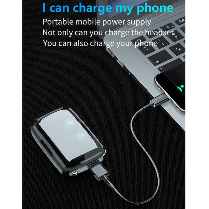 M18 Led Display Screen Waterproof Wireless Bluetooth 5.0 Earphone With Charging Box