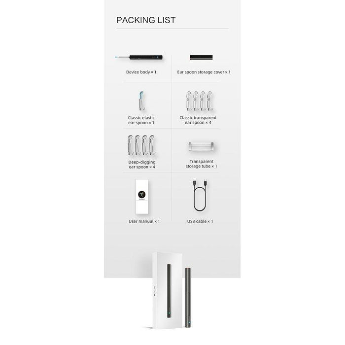 Wireless 2.4G Visual Ear Spoon 3.5Mm 3Mp