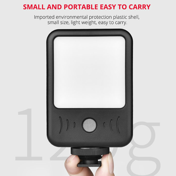 Led02 Live Broadcast Micro Film Reporter Interview Recording Microphone Light