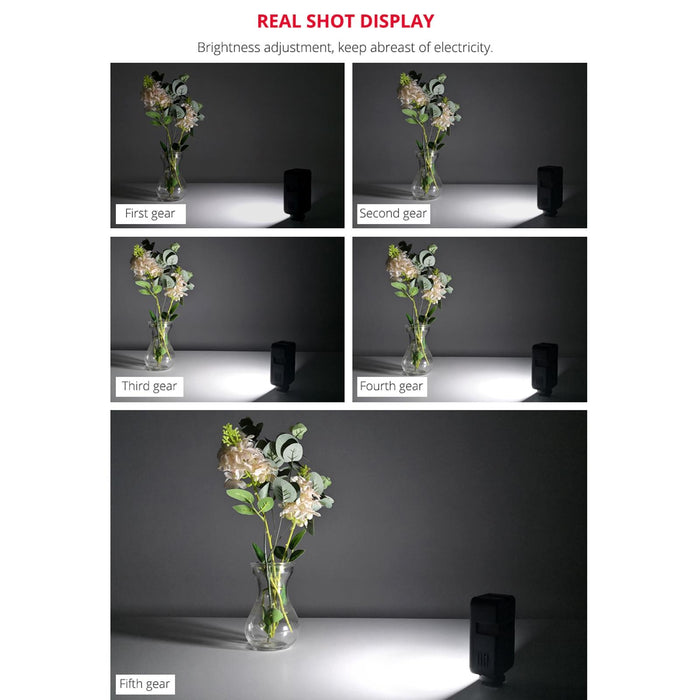 Led02 Live Broadcast Micro Film Reporter Interview Recording Microphone Light