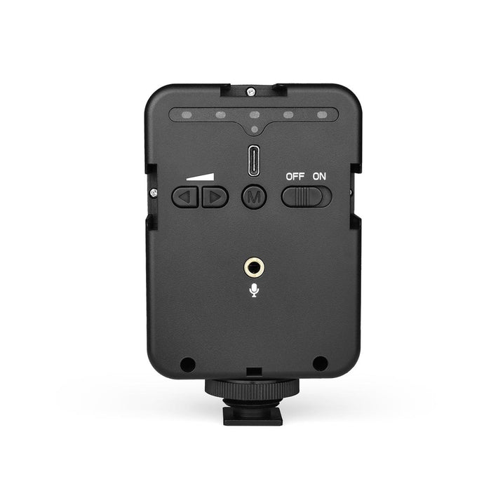 Led02 Live Broadcast Micro Film Reporter Interview Recording Microphone Light