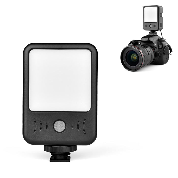 Led02 Live Broadcast Micro Film Reporter Interview Recording Microphone Light