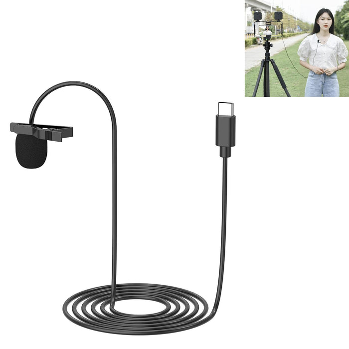 1.5M Single Clip Lavalier Microphone For Mobile Live Broadcasts
