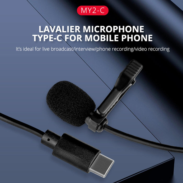 1.5M Single Clip Lavalier Microphone For Mobile Live Broadcasts