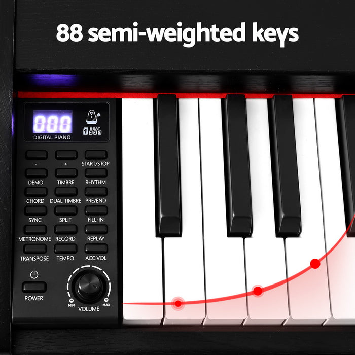 88 Keys Digital Piano Keyboard Electronic With Stand