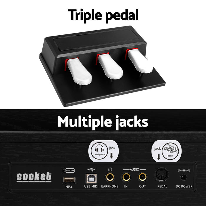 88 Keys Digital Piano Keyboard Electronic With Stand