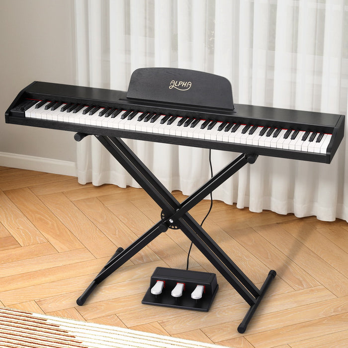 88 Keys Digital Piano Keyboard Electronic With Stand